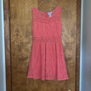 Peach Lace Dress